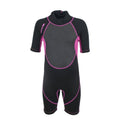 Front - Trespass Childrens Girls Scubadive 3mm Short Wetsuit