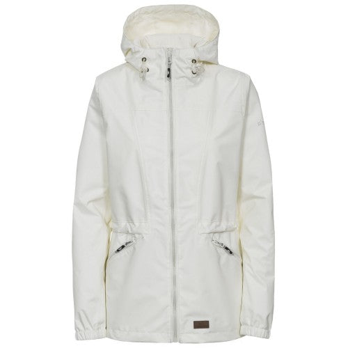 Ladies cream shop waterproof jacket