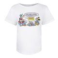 Front - Disney Womens/Ladies Campfire Mickey Cotton T-Shirt