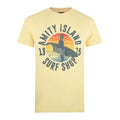 Front - Jaws Mens Amity Surf Shop T-Shirt