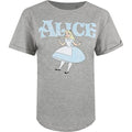Front - Alice In Wonderland Womens/Ladies Marl T-Shirt