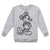 Front - Disney Girls Mickey Mouse Sketch Sweatshirt