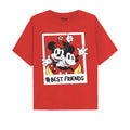 Front - Disney Girls Bestfriends Mickey & Minnie Mouse T-Shirt