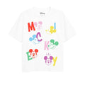 Front - Disney Girls Mickey Mouse Letter T-Shirt