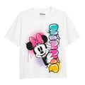 Front - Disney Girls Minnie Mouse Rainbow Fade T-Shirt