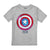 Front - Captain America Childrens/Kids Drip Shield T-Shirt