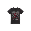 Front - Deadpool Mens Coming To Town T-Shirt