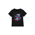 Front - Lilo & Stitch Childrens/Kids Snowflake Christmas T-Shirt