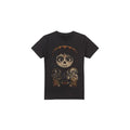 Front - Coco Mens Ernesto Miguel Hector Painted Poster With Skull T-Shirt