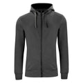 Front - Clique Mens Classic Melange Full Zip Hoodie