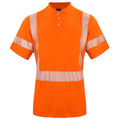 Front - Projob Mens Reflective Polo Shirt