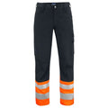 Front - Projob Mens High-Vis Cargo Trousers