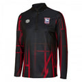 Front - Ipswich Town FC Mens 22/23 Umbro Half Zip Warm Up Jersey