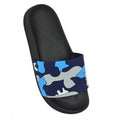 Blue - Front - Sand Rocks Boys Camo Sliders