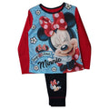 Front - Disney Mickey & Friends Girls Minnie Mouse Top And Bottoms Pyjama Set