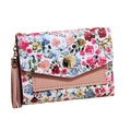 Front - Forest Floral Contrast Purse