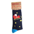 Front - RJM Ladies Santa Christmas Novelty Socks