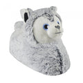 Front - Childrens/Kids Husky Dog Slippers