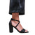 Front - Where´s That From Womens/Ladies Ruth Crossover Strap Medium Block Heel Sandals