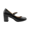 Front - Where´s That From Womens/Ladies Araceli Extra Wide Block Heel Mary Janes