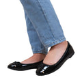 Front - Where´s That From Womens/Ladies Tallula Patent Faux Leather Wide Pumps