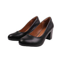 Front - Where´s That From Womens/Ladies Extra Wide Medium Block Heel Court Shoes