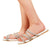 Front - Where´s That From Womens/Ladies Mahin Diamante PU Strappy Sliders