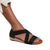 Front - Where´s That From Womens/Ladies Hummingbird Suede Crossover Strap Wide Low Wedge Sandals