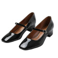 Front - Where´s That From Womens/Ladies Oslo Single Strap Square Toe Low Block Heel Court Shoes