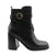 Front - Where´s That From Womens/Ladies Aislinn PU Buckle Detail Block Heel Ankle Boots