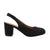 Front - Where´s That From Womens/Ladies Edith PU Sling Back Extra Wide Block Heel Shoes