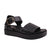 Front - Where´s That From Womens/Ladies Phoenix PU Buckle Detail Wide Flat Sandals