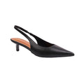 Front - Where´s That From Womens/Ladies New Pointed PU Sling Back Kitten Heel Court Shoes