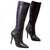 Front - Where´s That From Womens/Ladies Zoya PU High Heel Calf Boots