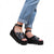 Front - Where´s That From Womens/Ladies Layla Buckle Wide Platform Sandals