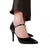 Front - Where´s That From Womens/Ladies Reflex Patent Leather Pointed Wide High Heels