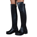 Front - Where´s That From Womens/Ladies Diem PU Pull-On Knee-High Boots