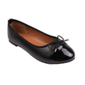 Front - Where´s That From Womens/Ladies Janice PU Bow Detail Flat Ballerina Flats