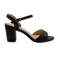 Front - Where´s That From Womens/Ladies Paityn Glitter Buckle Block Heel Sandals