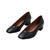 Front - Where´s That From Womens/Ladies Seattle Faux Leather Square Toe Low Block Heel Shoes