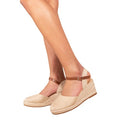 Front - Where´s That From Womens/Ladies Blakely Faux Leather Closed Toe Low Wedge Sandals