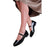 Front - Where´s That From Womens/Ladies Kingston Patent Leather Buckle Detail Wide Low Heel Shoes