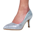 Front - Where´s That From Womens/Ladies Paola Suede Pointed Mid Heel Court Pumps