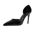 Front - Where´s That From Womens/Ladies Athens Patent Faux Leather Pointed Stiletto Heel High Heels