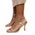 Front - Where´s That From Womens/Ladies Florida Barely There Faux Leather Crossover Strap High Heels