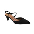 Front - Where´s That From Womens/Ladies Kansas Sling Back Wide High Heels