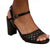 Front - Where´s That From Womens/Ladies Cuba Plaited PU Wide Medium Block Heel Sandals