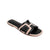 Front - Where´s That From Womens/Ladies PU Wide Flat Sandals