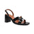 Front - Where´s That From Womens/Ladies Stylite Crocodile Print Patent Leather Strappy Block Heel Sandals