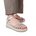 Front - Where´s That From Womens/Ladies Neptune Chevron Flat Wedge Sandals